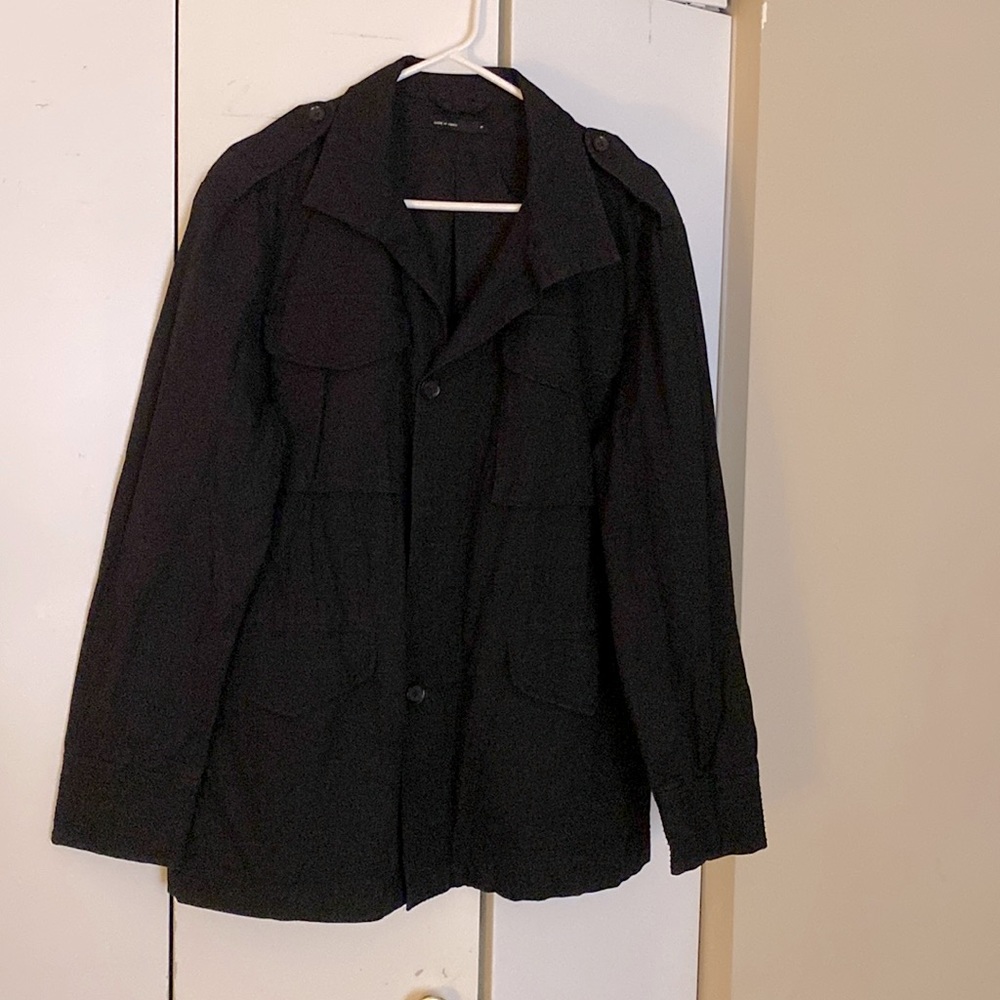 Mens Navy Nautical Jacket Black by Mark Ecko